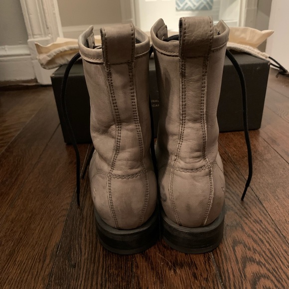 Frye Veronica Combat Boots (Grey) - Picture 5 of 6